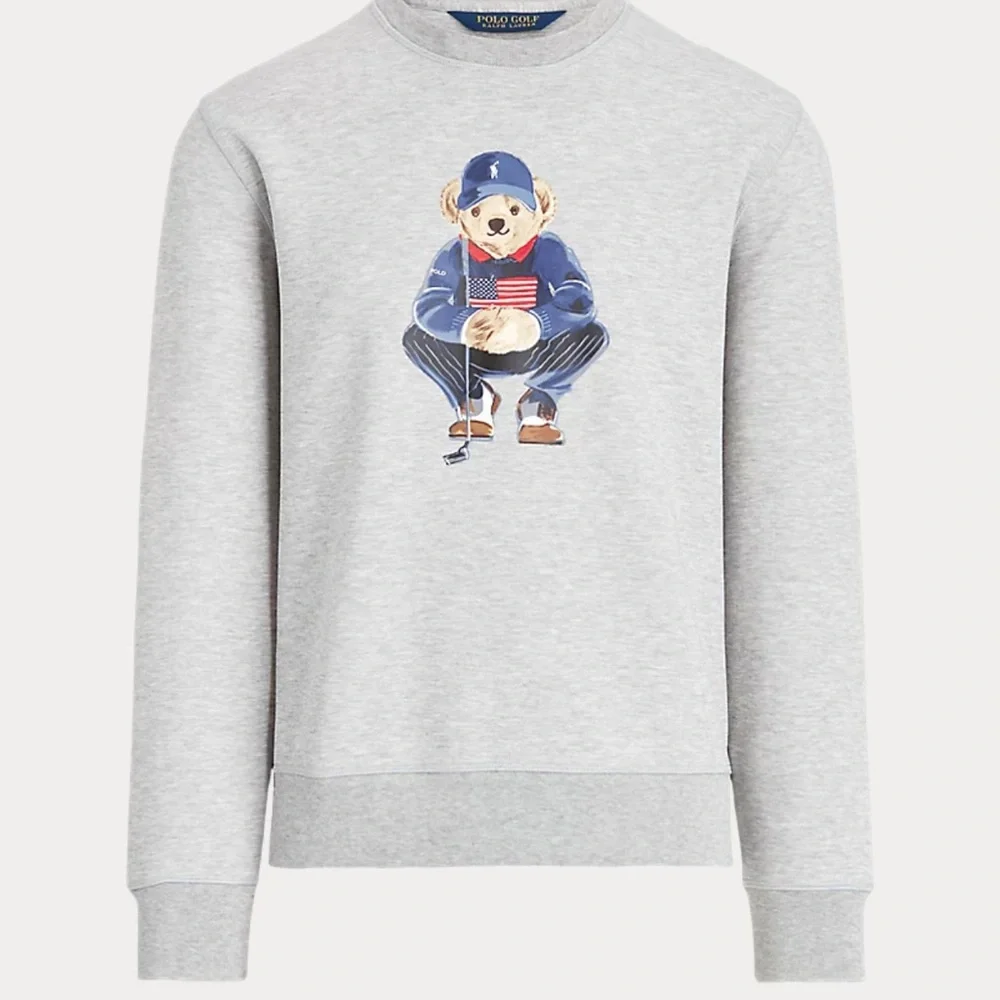 Polo by Ralph Lauren Gray Sweatshirt with Blue Graphic - Picture 2 of 9